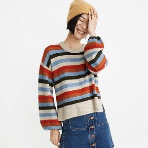 Madewell Striped Payton Pullover Sweater Sz Small